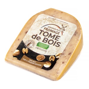 Сыр с грецким орехом 41%, Tome de Bois (200 г)