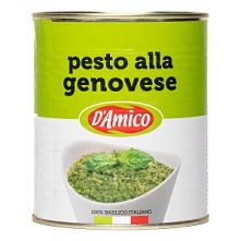 Соус Песто "Pesto alla Genovese" на основе подсолнечного масла, D`Amico (800 г)