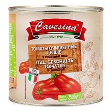 Томаты очищенные целые в томатном соке, Cavesina (2,5 кг)