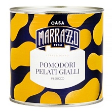 Томаты очищенные целые желтые в томатном соке, Casa Marrazzo (2,5 кг)