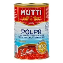 Мелконарезанные томаты, Mutti (4,05 кг)
