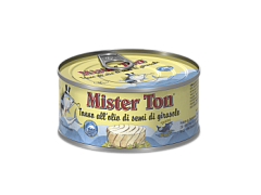 Филе ломтики тунца желтоперого в подсолнечном масле "Mister Ton", Callipo