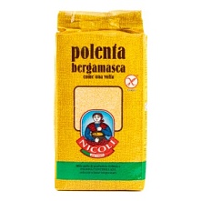 Мука кукурузная Полента Bergamasca без глютена, Molino Nicoli (1 кг)