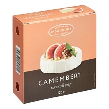 Сыр мягкий Camembert, GREAT KITCHEN (125 г)