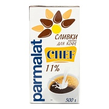 Сливки 11% без крышки, Parmalat (500 мл)