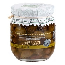 Таджасские оливки без косточки в масле, Anfosso (185 г)
