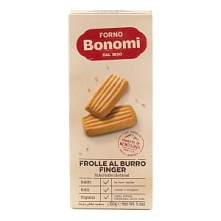 Печенье песочное со сливочным маслом, прямоугольное, Bonomi (150 г)